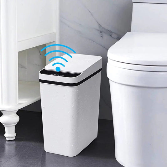 Touchless Bathroom Trash Can 2.5 Gallon Bathroom Smart Trash Can 