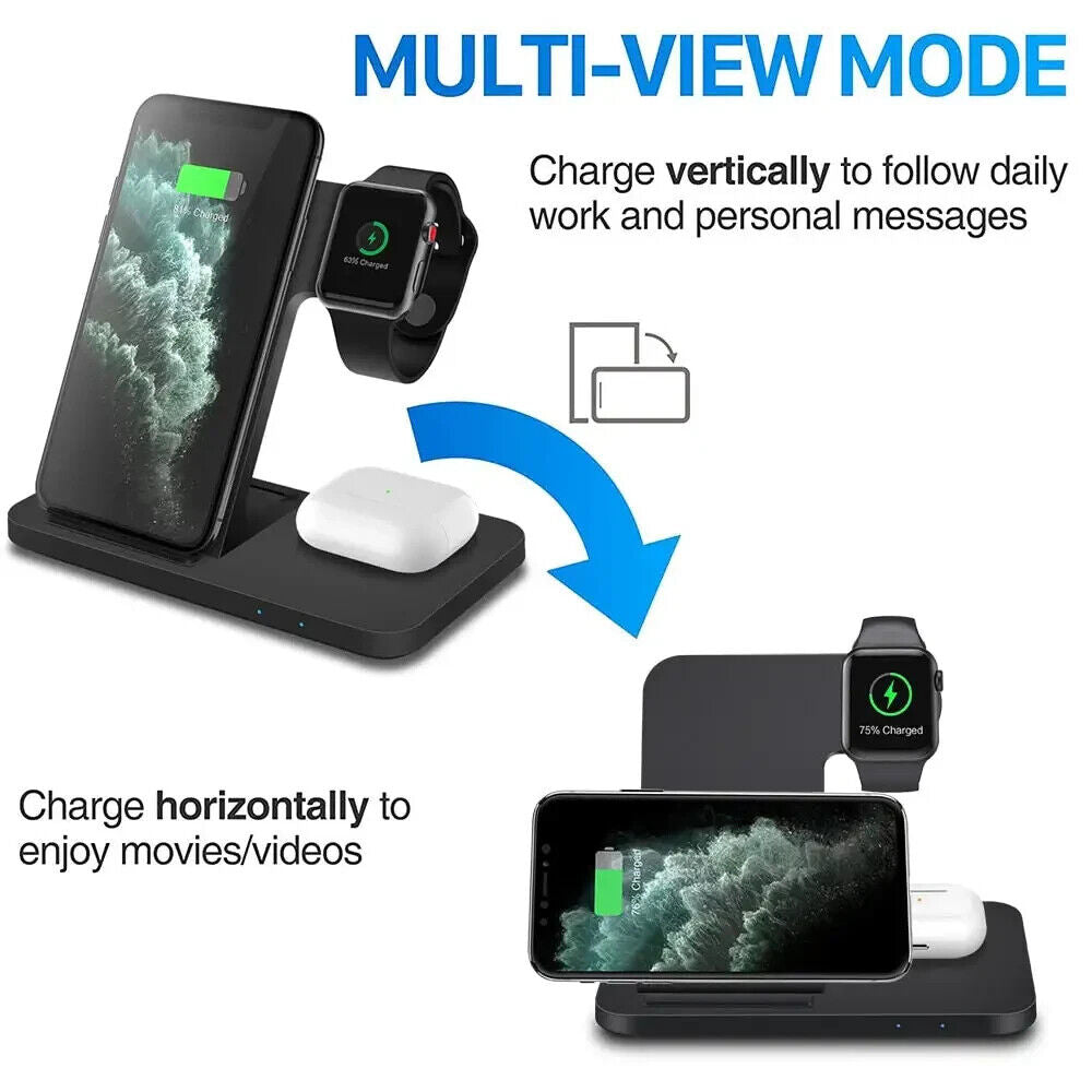 Wireless Charger Station Fast Charger for Apple Watch/Apple AirPods/Apple