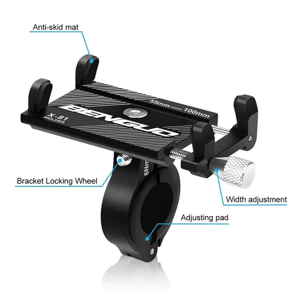 Aluminum Motorcycle Bike Bicycle Holder Mount Handlebar For Cell Phone GPS US